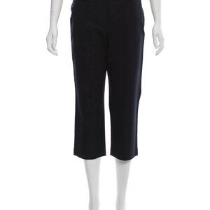 ST. JOHN COLLECTION (Designer) Black Capri Pants Stretch Comfort Casual Size 8